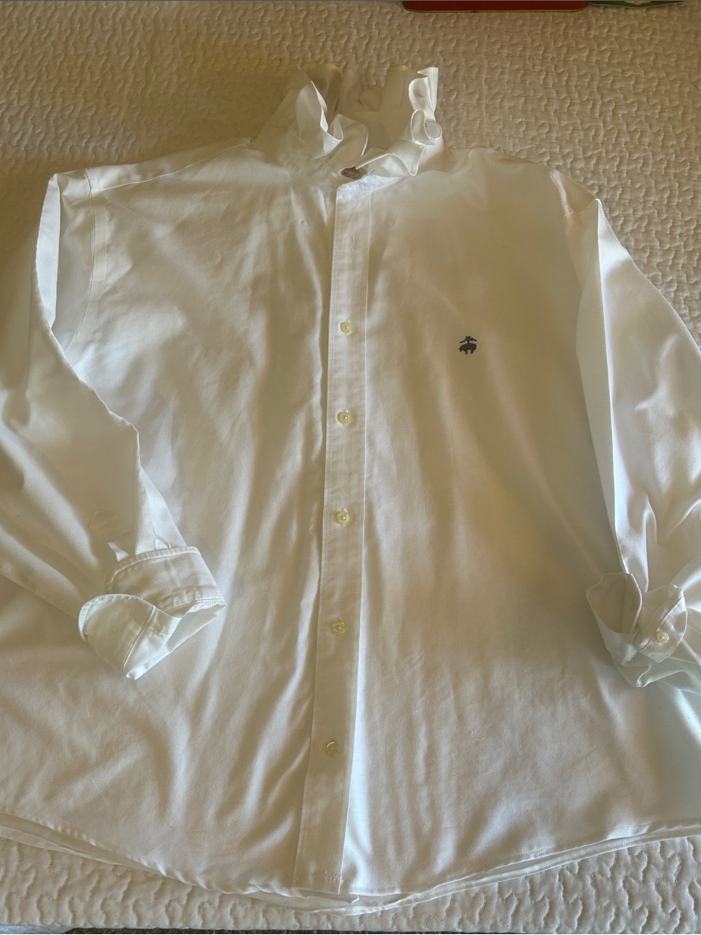 Women’s Upcycled Men's White Button-Down Dress Shirt - Classic Oxford